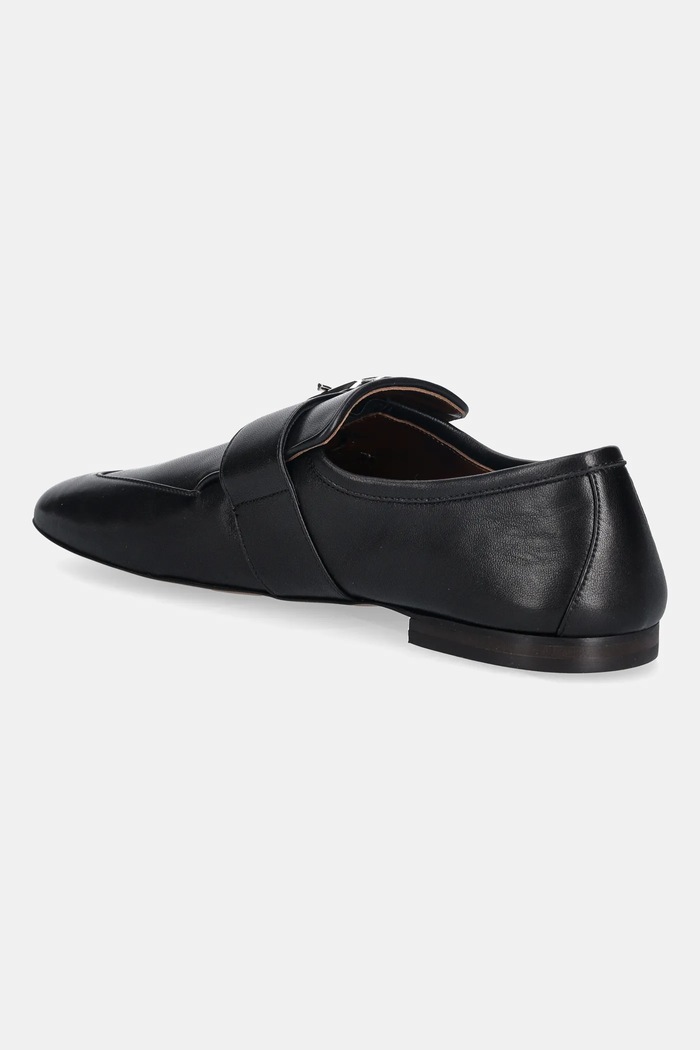 Cipők Wales Bonner bőr mokaszin Buckle Slipper WBW45010A.22000.999 fekete