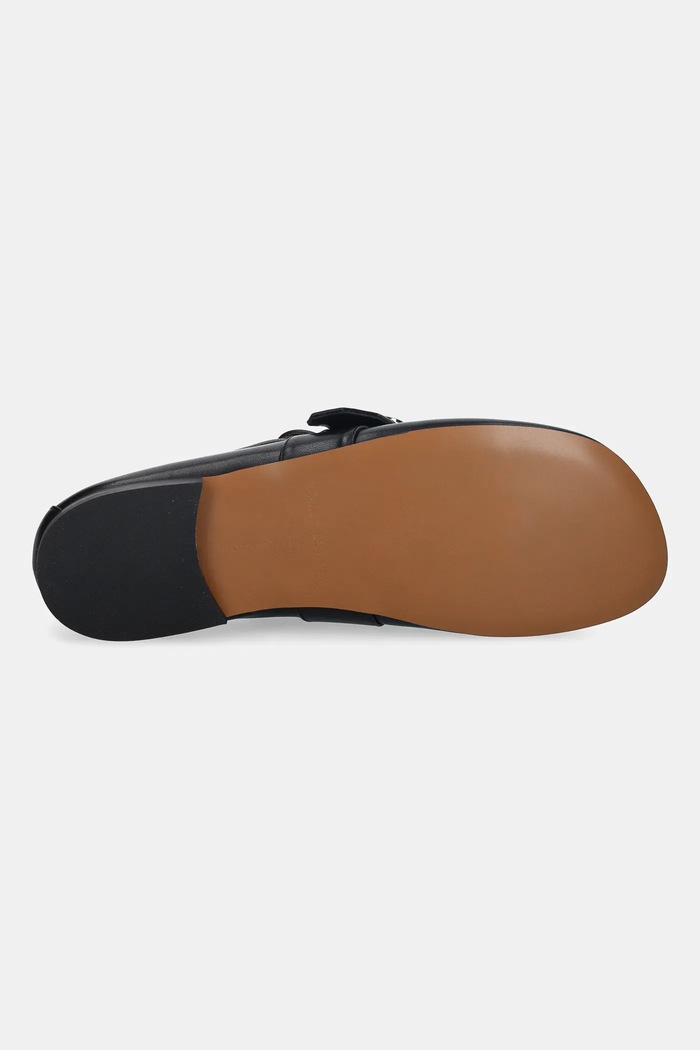 Wales Bonner bőr mokaszin Buckle Slipper WBW45010A.22000.999 fekete