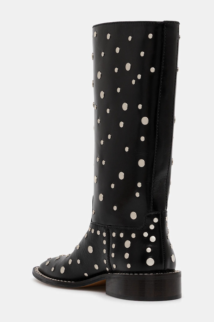 Обувь Кожаные полусапожки Wales Bonner Studded Boot WBW45001A.22020.999 чёрный