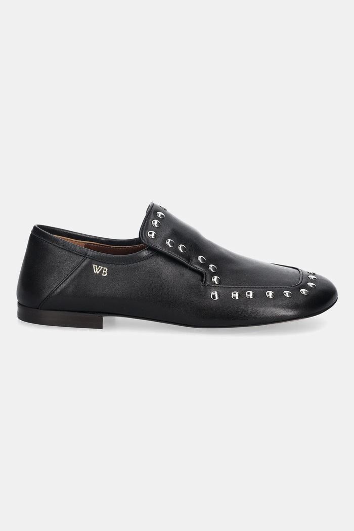 Кожаные мокасины Wales Bonner Studded Slipper WBW45000A.22000.999 чёрный AW25