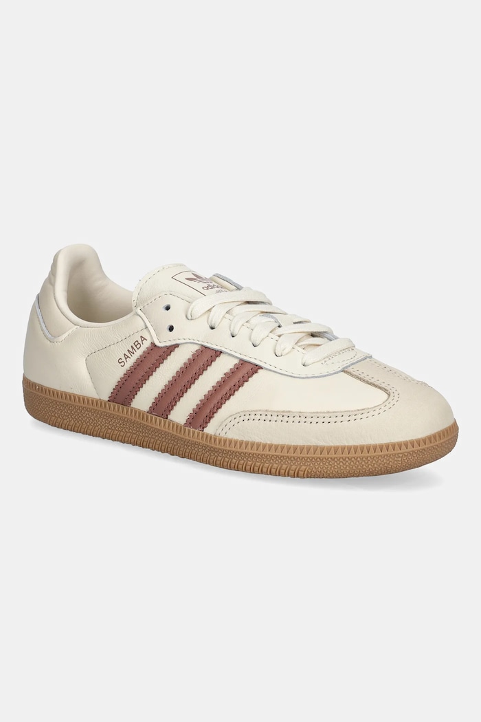 Шкіряні кросівки adidas Originals Samba Og інші бежевий JS1361