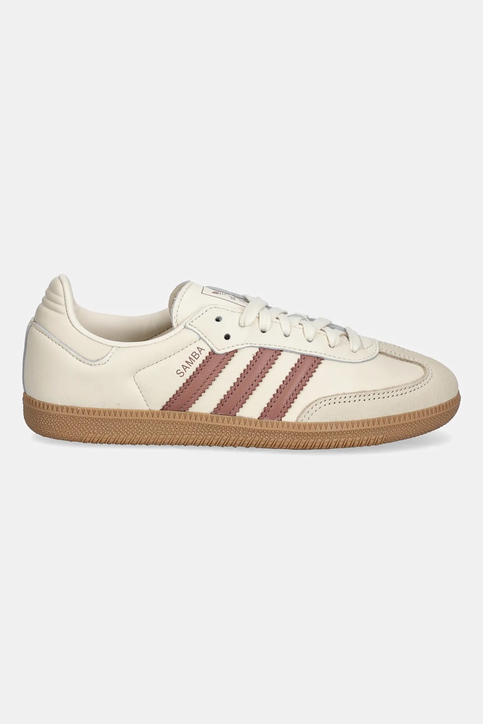 Шкіряні кросівки adidas Originals Samba Og JS1361 бежевий AW25