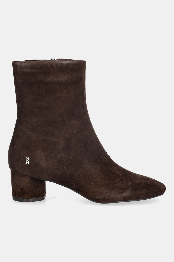 Gležnječe od brušene kože Nokwol Alyssa Brown Suede Alyssa.Brown.Suede smeđa AW25