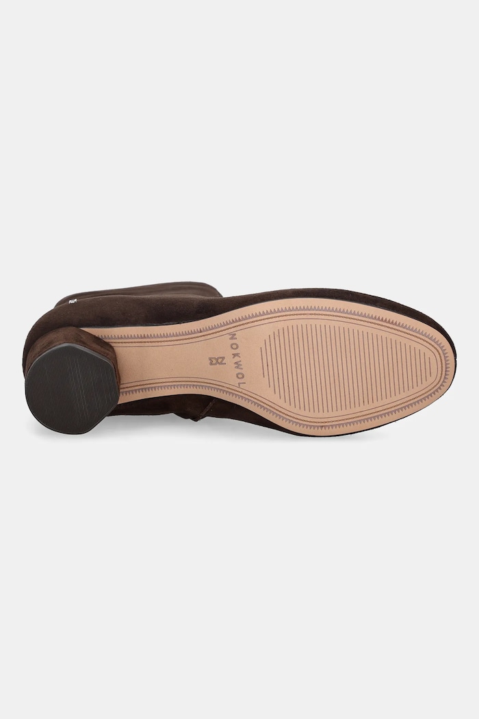 Gležnječe od brušene kože Nokwol Alyssa Brown Suede Alyssa.Brown.Suede smeđa