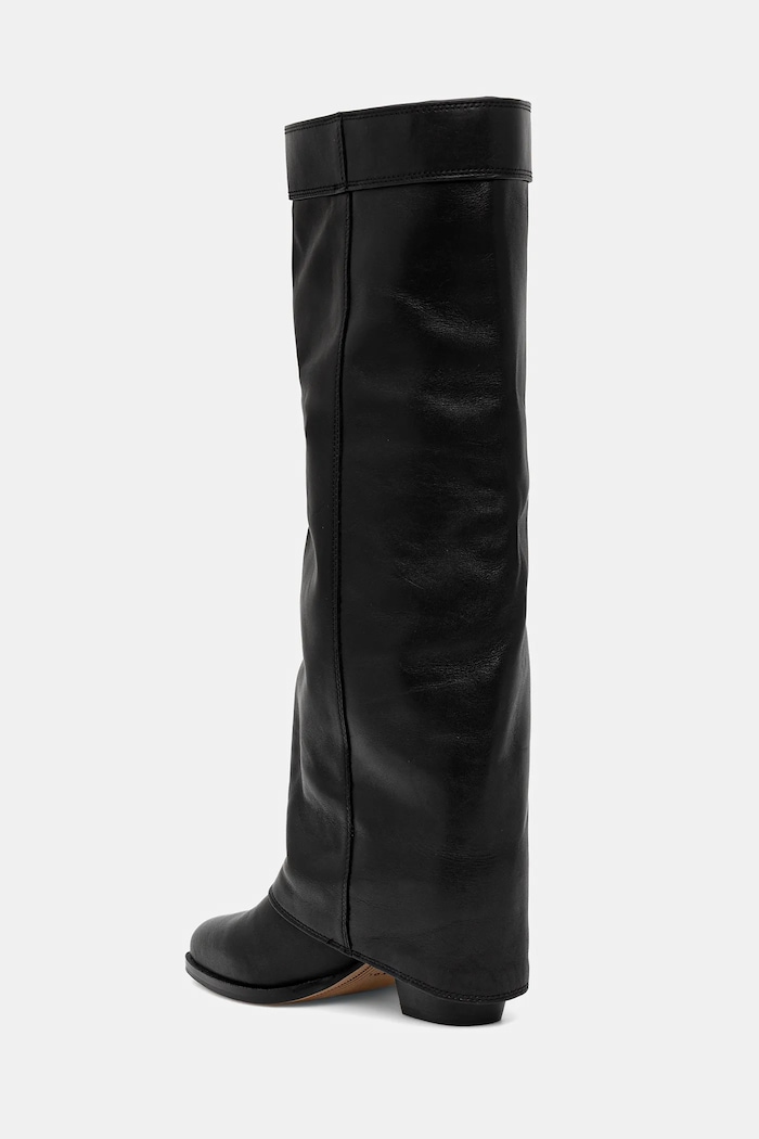 Obuwie Nokwol kozaki skórzane Weather Black Leather Weather.Black.Leather czarny