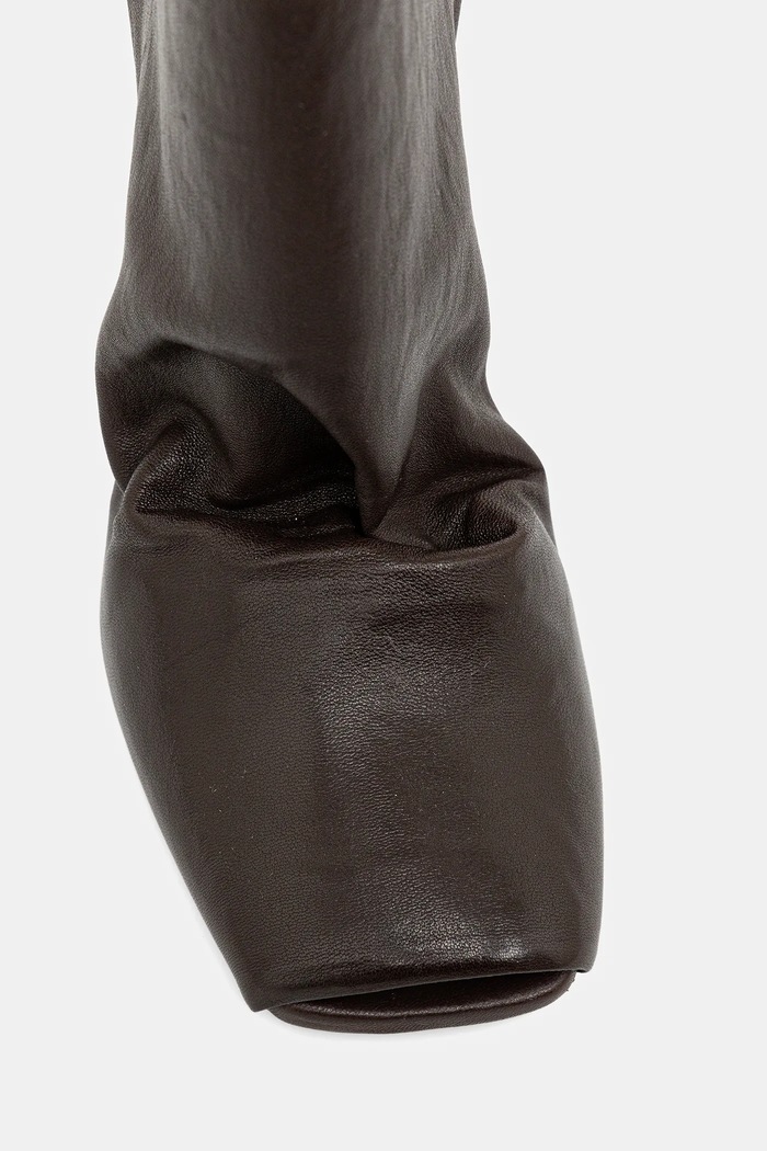 Rick Owens Lilies ghete de piele Cantilever 11 maro LI02E3801.LS