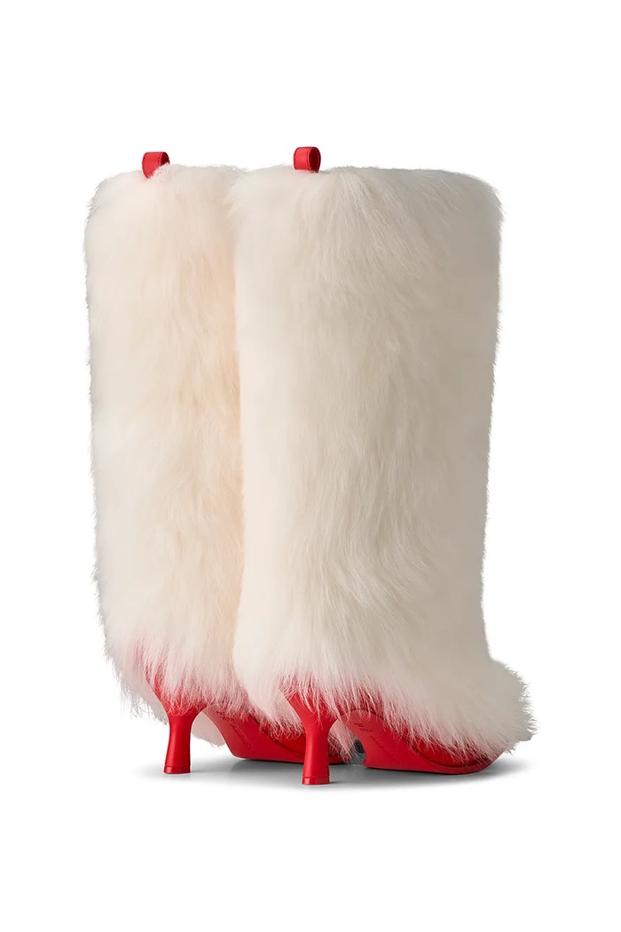 Încălțăminte UGG cizme x Ambush Fur Heel 1176810.WHRD alb