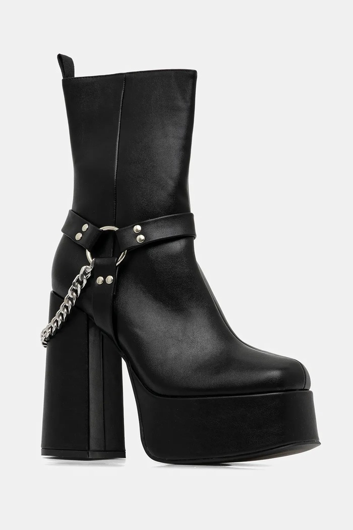 Koi Footwear botine Natron peste 8 cm negru Natron