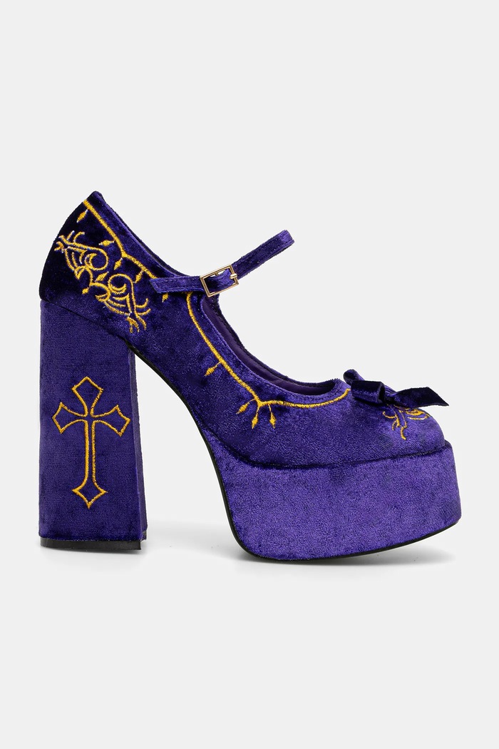 Обувки с дебел ток Koi Footwear Royal Manor Royal.Manor виолетов SS26