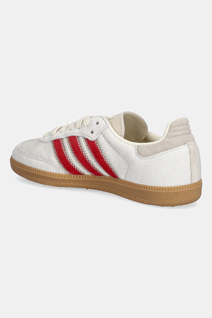 Obuwie adidas Originals sneakersy skórzane Samba OG W JS3935 beżowy