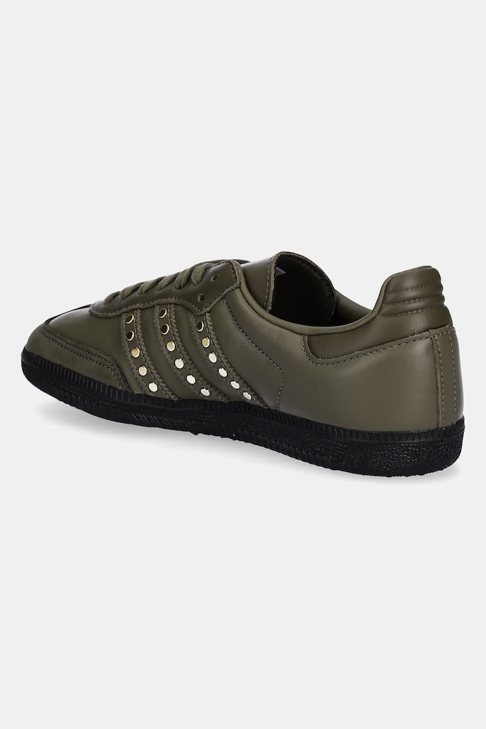 Obuwie adidas Originals sneakersy skórzane Samba OG W JR8870 zielony