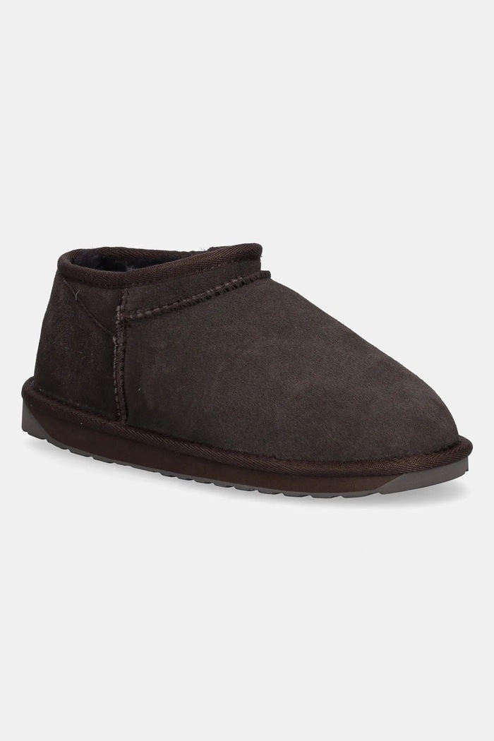 Emu Australia Śniegowce zamszowe Stinger Compact W13013.CHOC brązowy AW26