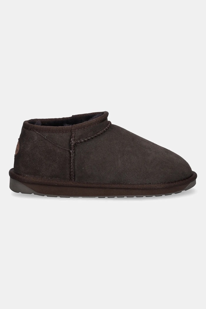 Emu Australia Śniegowce zamszowe Stinger Compact brązowy W13013.CHOC