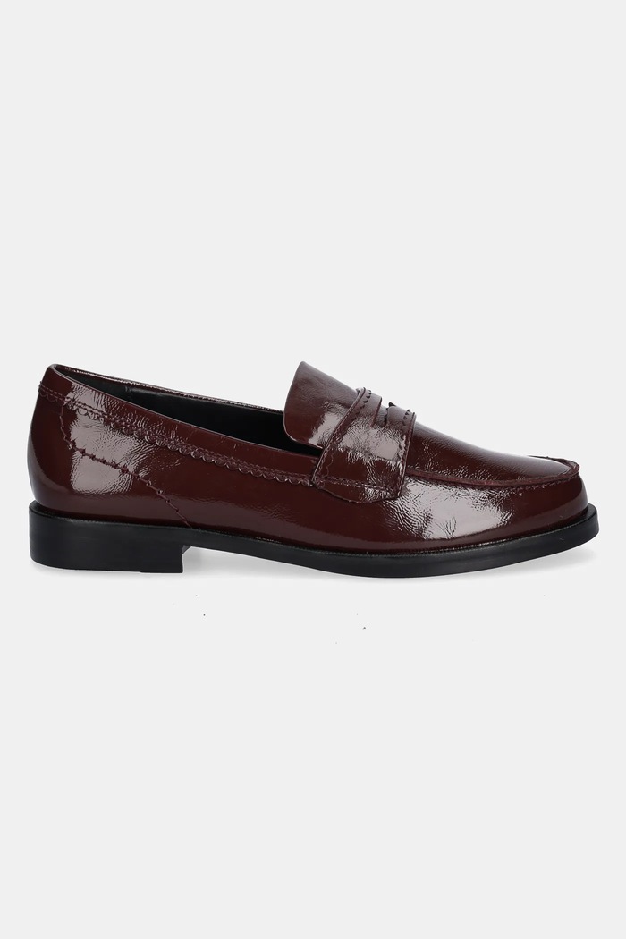 Clarks Originals leather loafers Straven Edge 26184847 maroon AW25