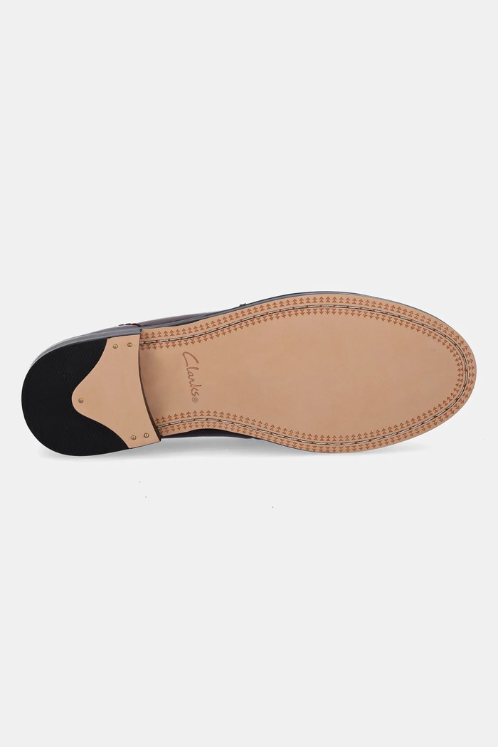 Clarks Originals leather loafers Straven Edge 26184847 maroon