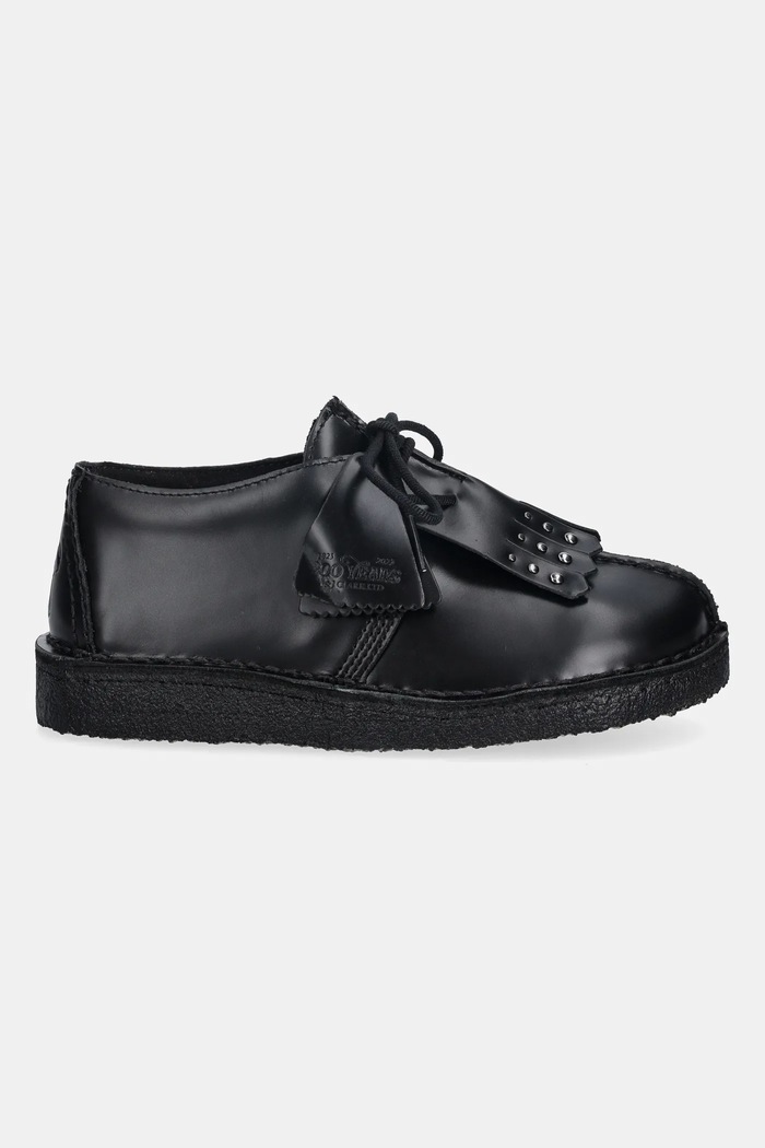 Clarks Originals pantofi de piele Desert Trek 26183315 negru AW25