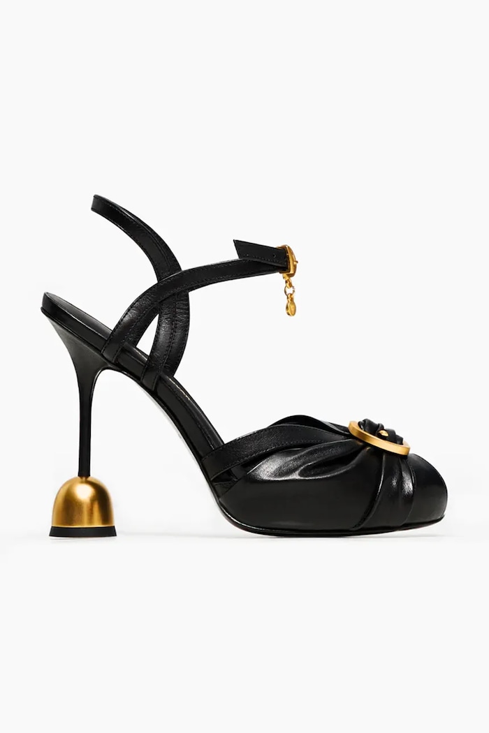 Vanda Novak Sandale de piele Loreen negru Loreen.Deep.Black
