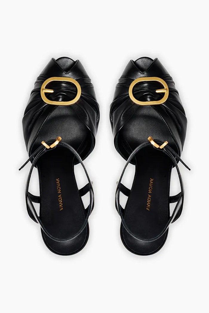 Sandale de piele Loreen Vanda Novak Loreen.Deep.Black negru