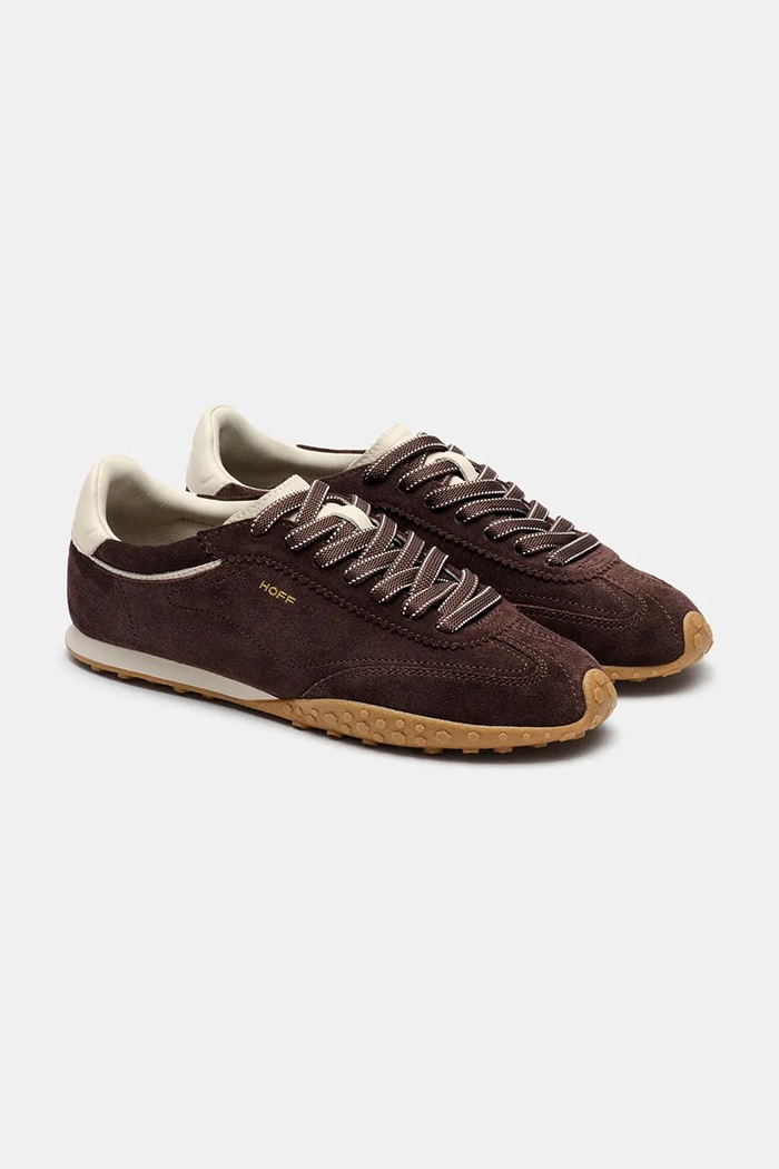Hoff sneakers din piele întoarsă BRIDGE 22561026 maro AW25
