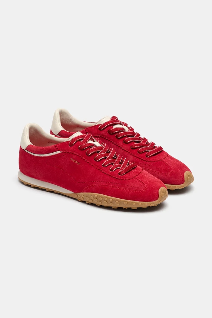 Hoff sneakers din piele întoarsă BRIDGE 22561027 rosu AW25