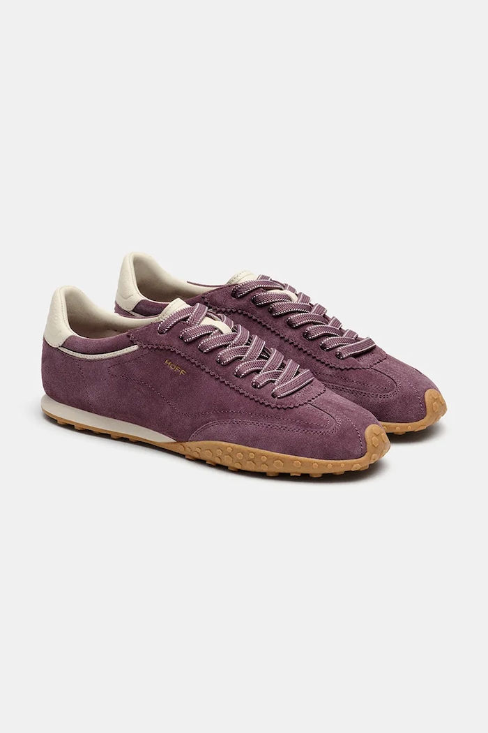 Hoff sneakersy skórzane BRIDGE 22561028 fioletowy AW25