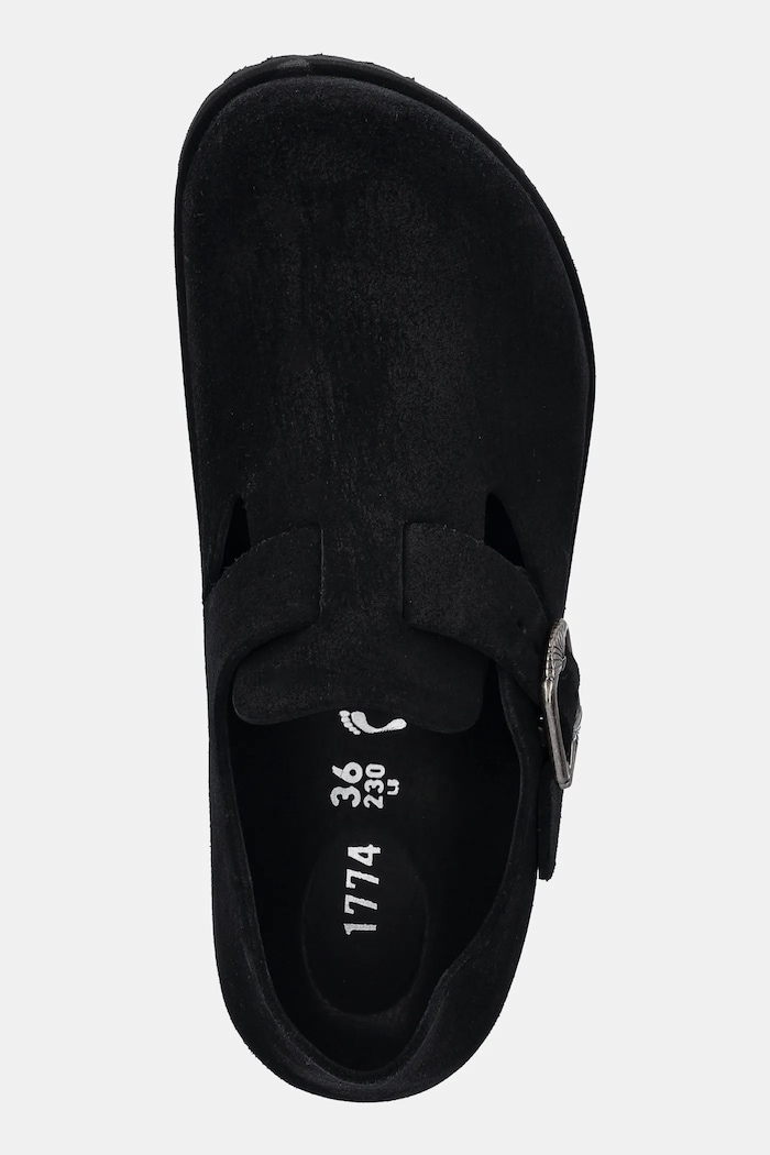 Birkenstock 1774 scarpe in camoscio London Art Deco LEVE nero 1031960