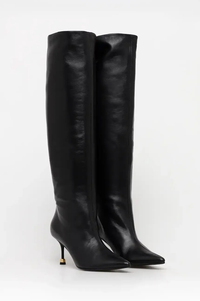 Kožené čižmy Vanda Novak Kaja Deep Black Kaja.Deep.Black čierna AW25
