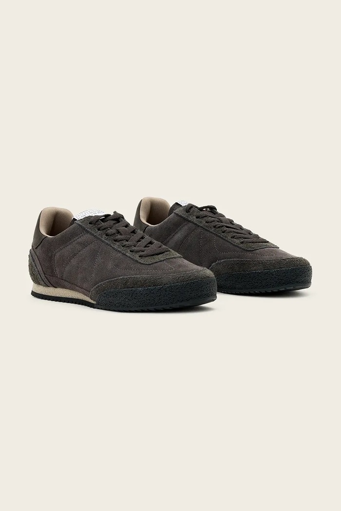 AllSaints bőr sportcipő Harri Sneaker W090FD barna AW25