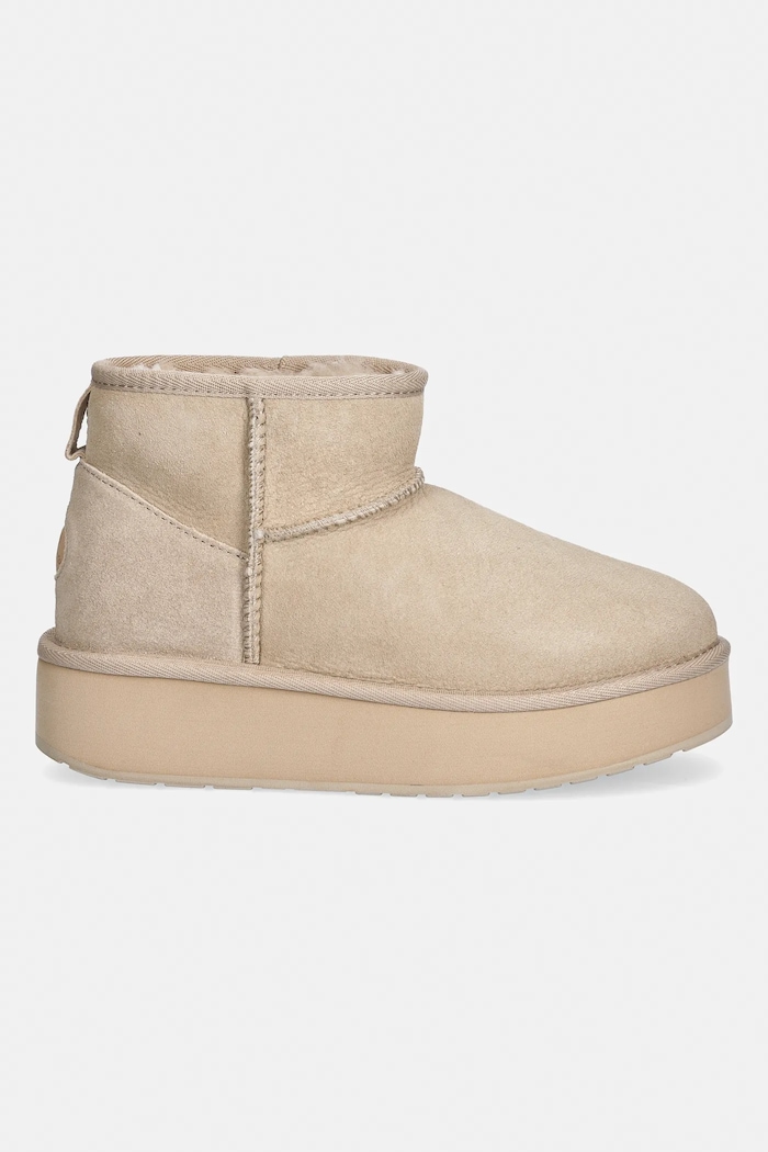 Emu Australia velúr hócipő Stinger Micro Flatform 2.0 W13296.MACA bézs AW25