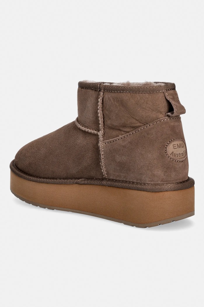 Cipők Emu Australia velúr hócipő Stinger Micro Flatform 2.0 W13296.MUSH barna