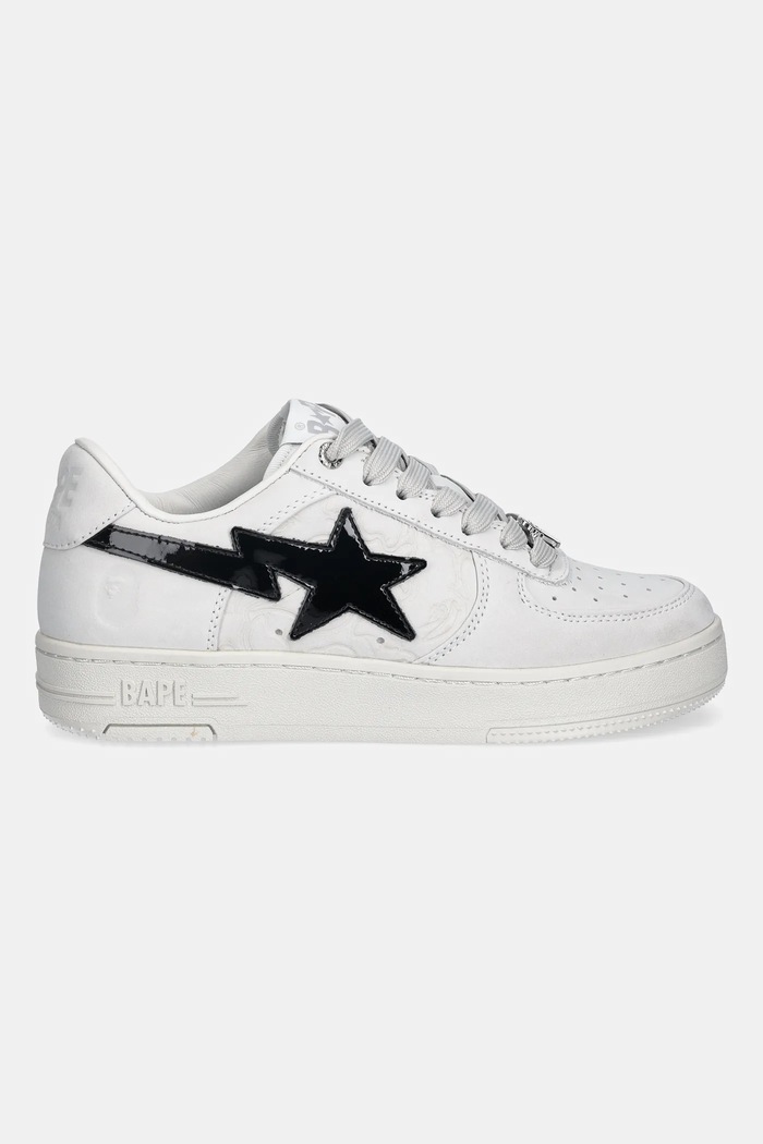 Кожаные кроссовки A Bathing Ape BAPE STA #4 1L30291309 белый AW25
