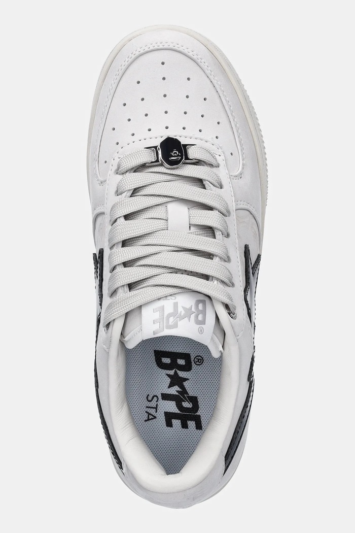 Кожаные кроссовки A Bathing Ape BAPE STA #4 белый 1L30291309