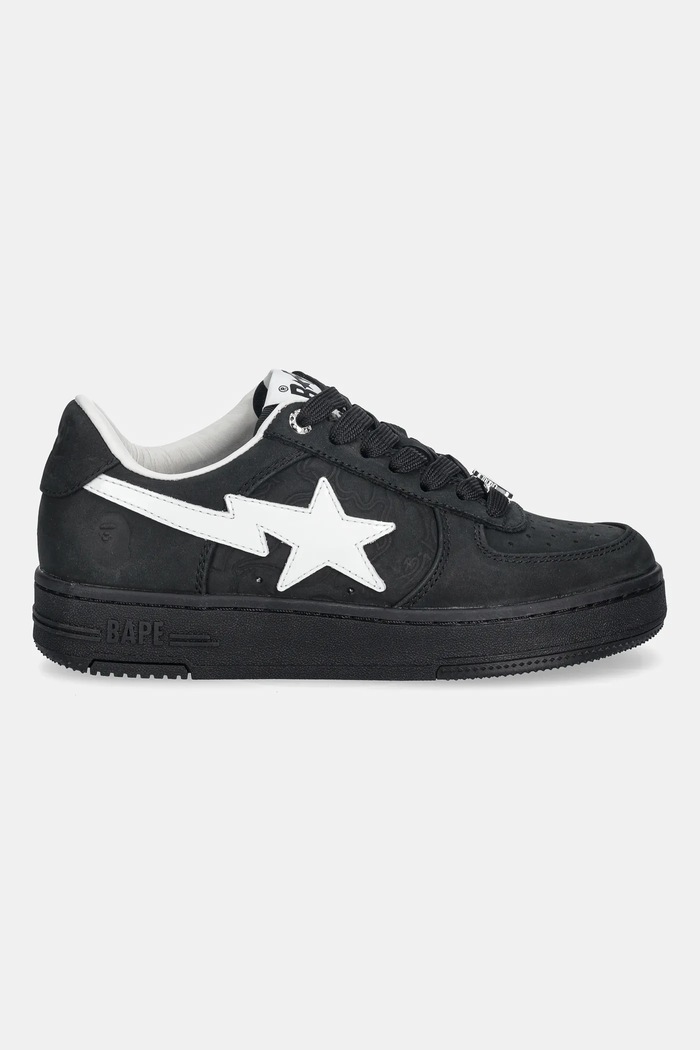 Шкіряні кросівки A Bathing Ape BAPE STA #4 1L30291309 чорний AW25