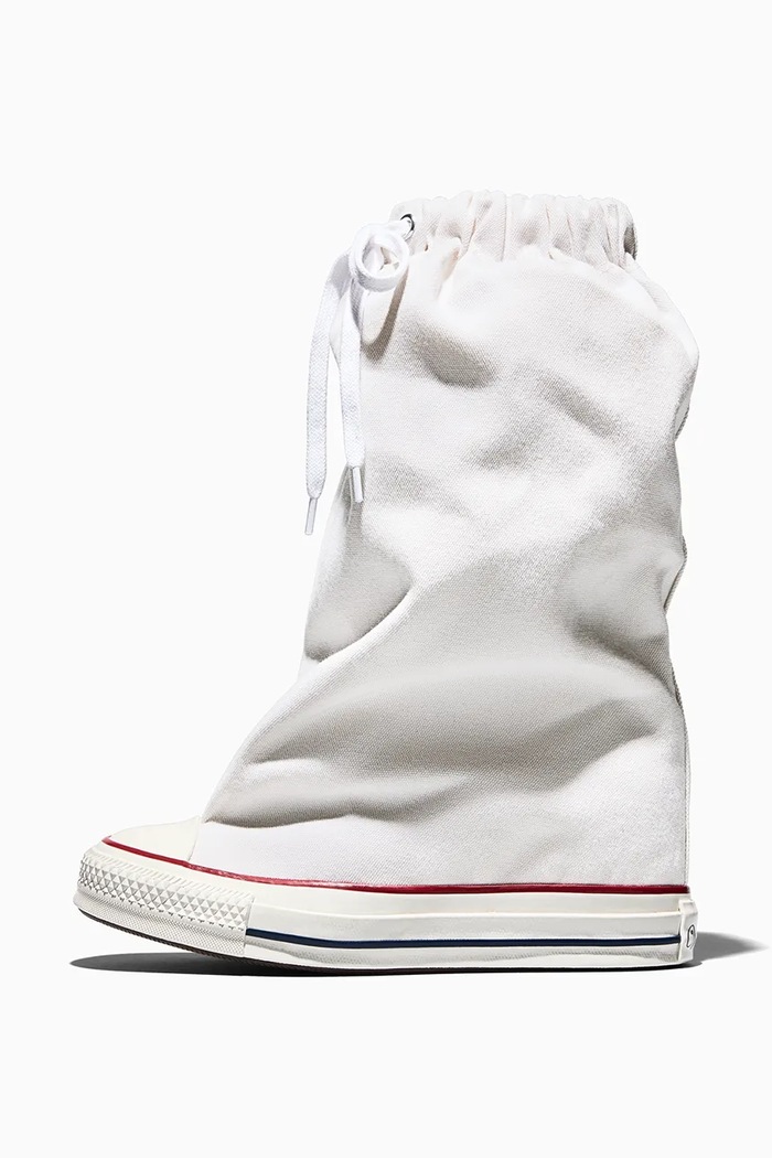 Converse trampki Converse x Vaquera Chuck Taylor All Star Wedge X-HI biały A17686C