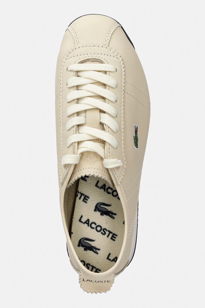 Usnjene superge Lacoste Club-Low Sneakers bež 50SFA0061