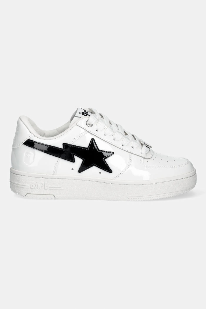 A Bathing Ape sneakersy skórzane BAPE STA #1 001FWL802301L biały AW25