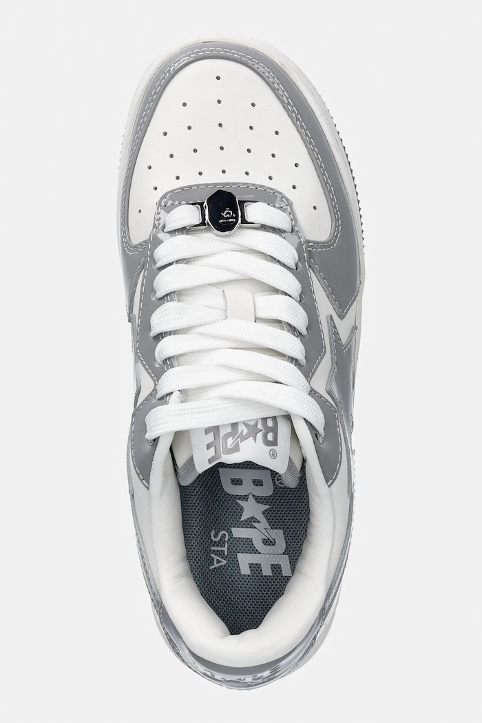 A Bathing Ape sneakersy skórzane BAPE STA ICON #1 szary 001FWL802305L