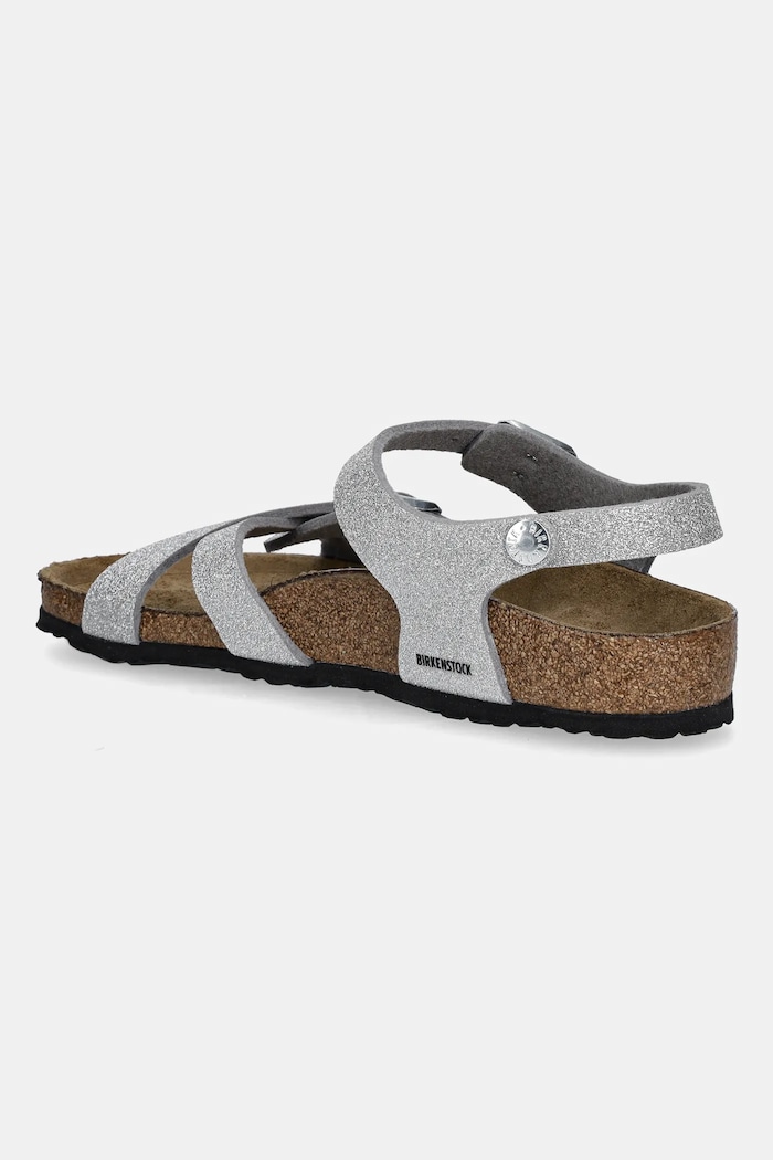 DÍVKA Dětské sandály Birkenstock Kumba 1030536.24.35 stříbrná