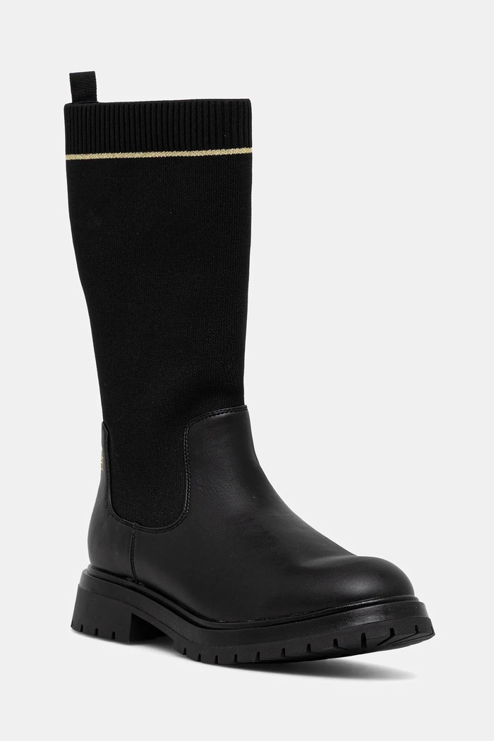 Dětské holínky Tommy Hilfiger nezateplené černá T3A6.34020