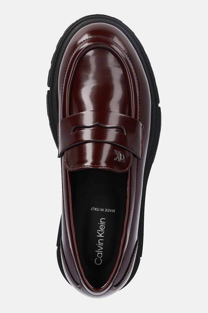Otroški mokasini Calvin Klein Jeans bordo V4A4.83130.35.49