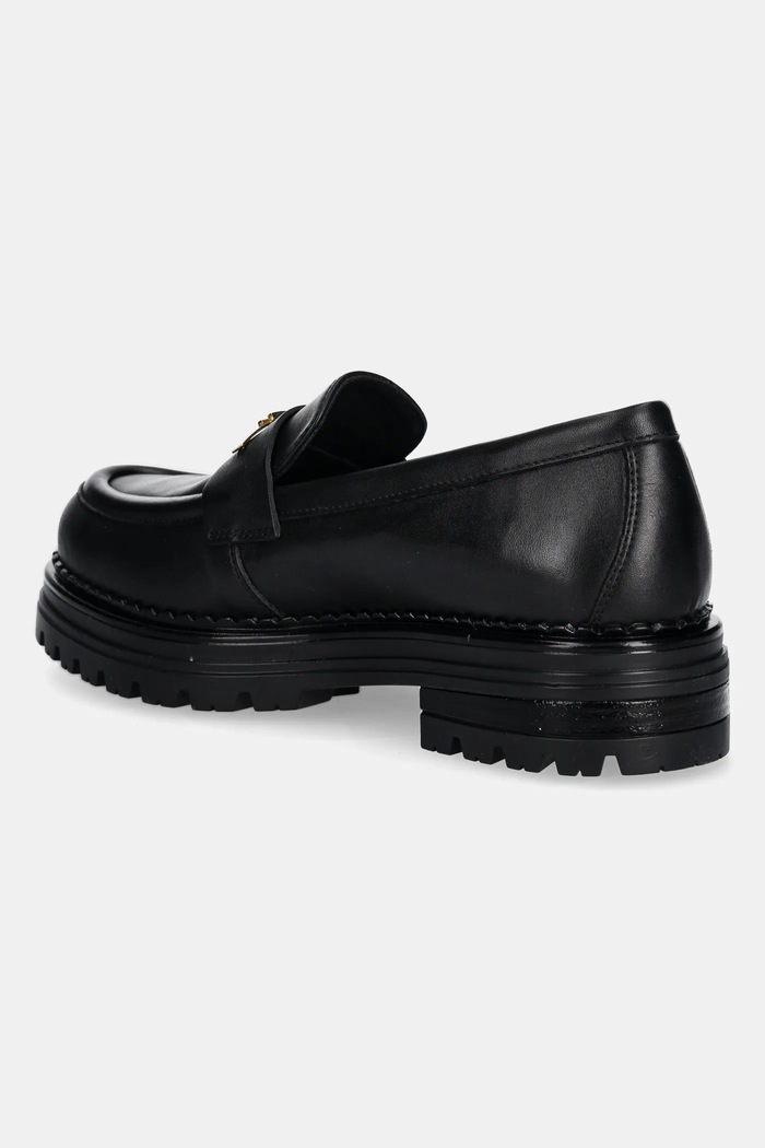 Fete Elisabetta Franchi mocasini de piele F4A4.E0397 negru