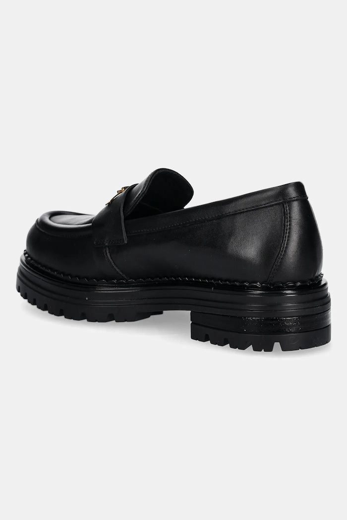 Fete Elisabetta Franchi mocasini de piele F4A4.E0397 negru