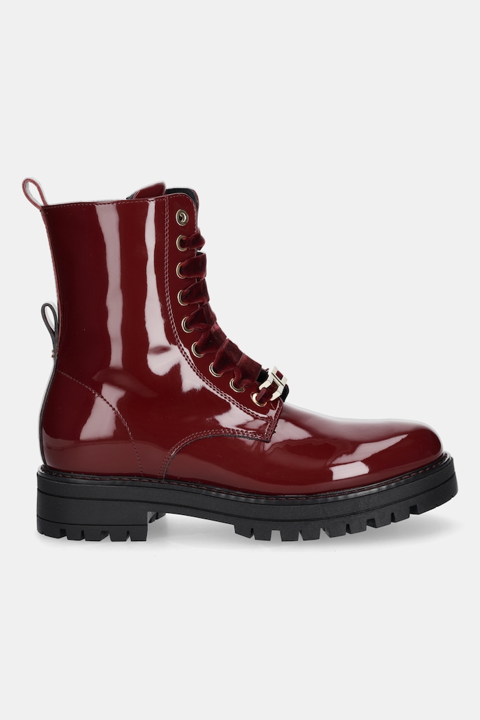 Elisabetta Franchi bocanci copii F4A5.E0414.35.38 burgundia AW25