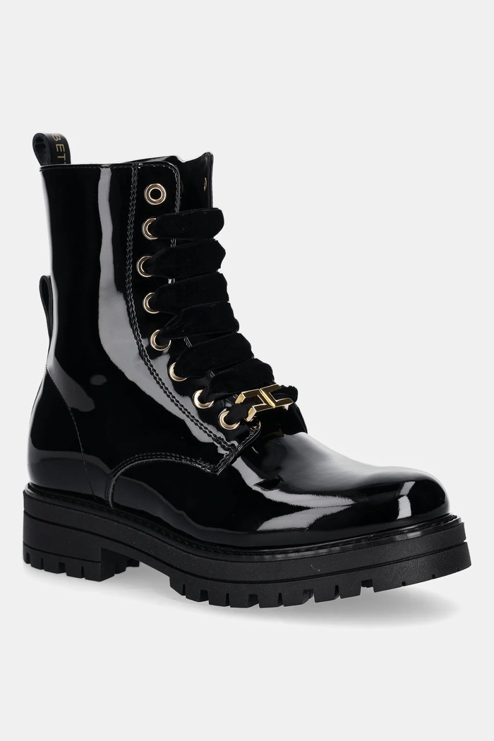 Elisabetta Franchi bocanci copii cu snur negru F4A5.E0414.35.38