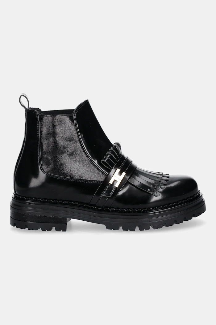 Detské čižmy Elisabetta Franchi F4A5.E0438 čierna AW25
