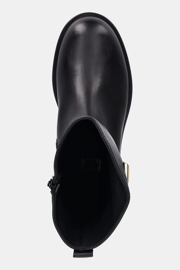 Elisabetta Franchi ghete din piele pentru copii negru F4A5.E0445