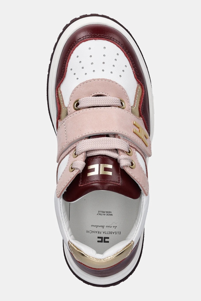 Kožené tenisky Elisabetta Franchi růžová F4A9.E0345.30.34