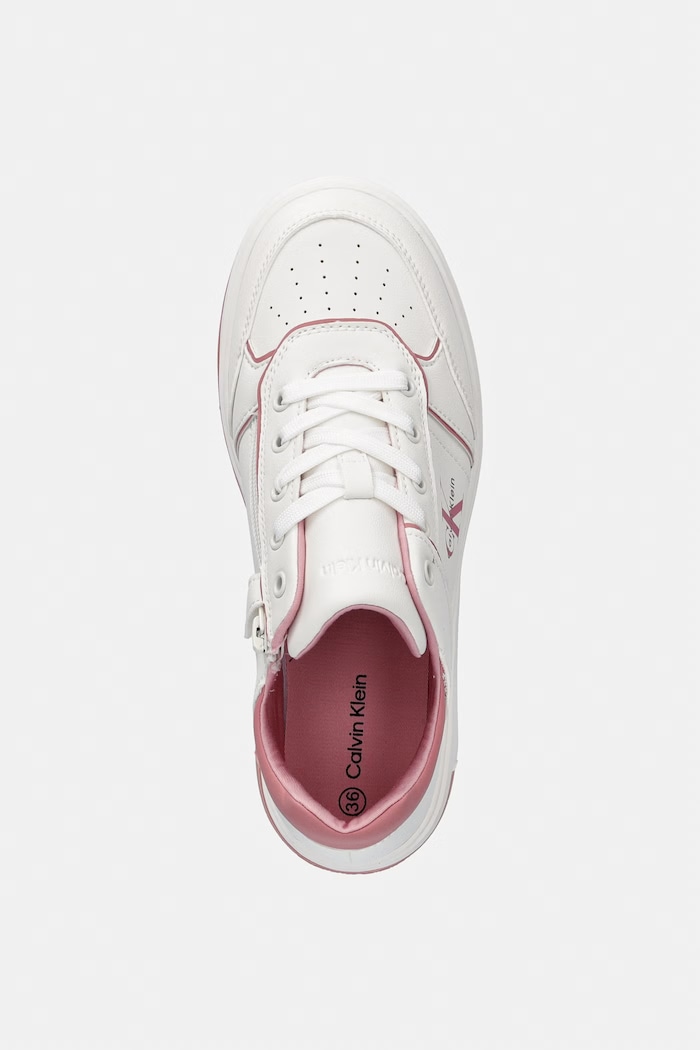 Calvin Klein Jeans sneakers pentru copii alb V3A9.83093.35.39