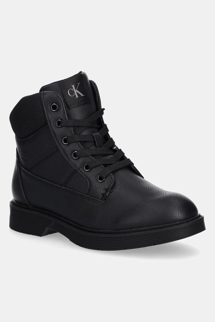 Detské topánky Calvin Klein Jeans textilný čierna V3X5.83187.35.40