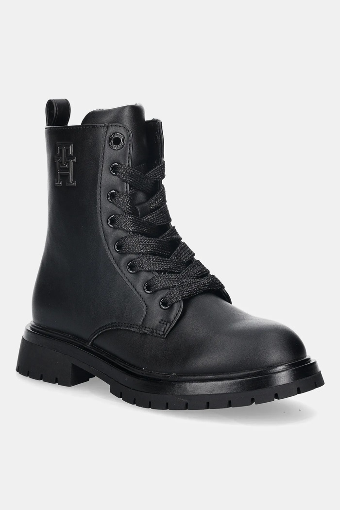Tommy Hilfiger botki dziecięce na zamek czarny T3A5.34154.30.34